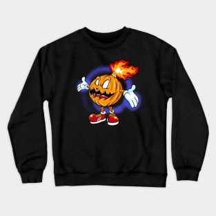 burning pumpkin Crewneck Sweatshirt